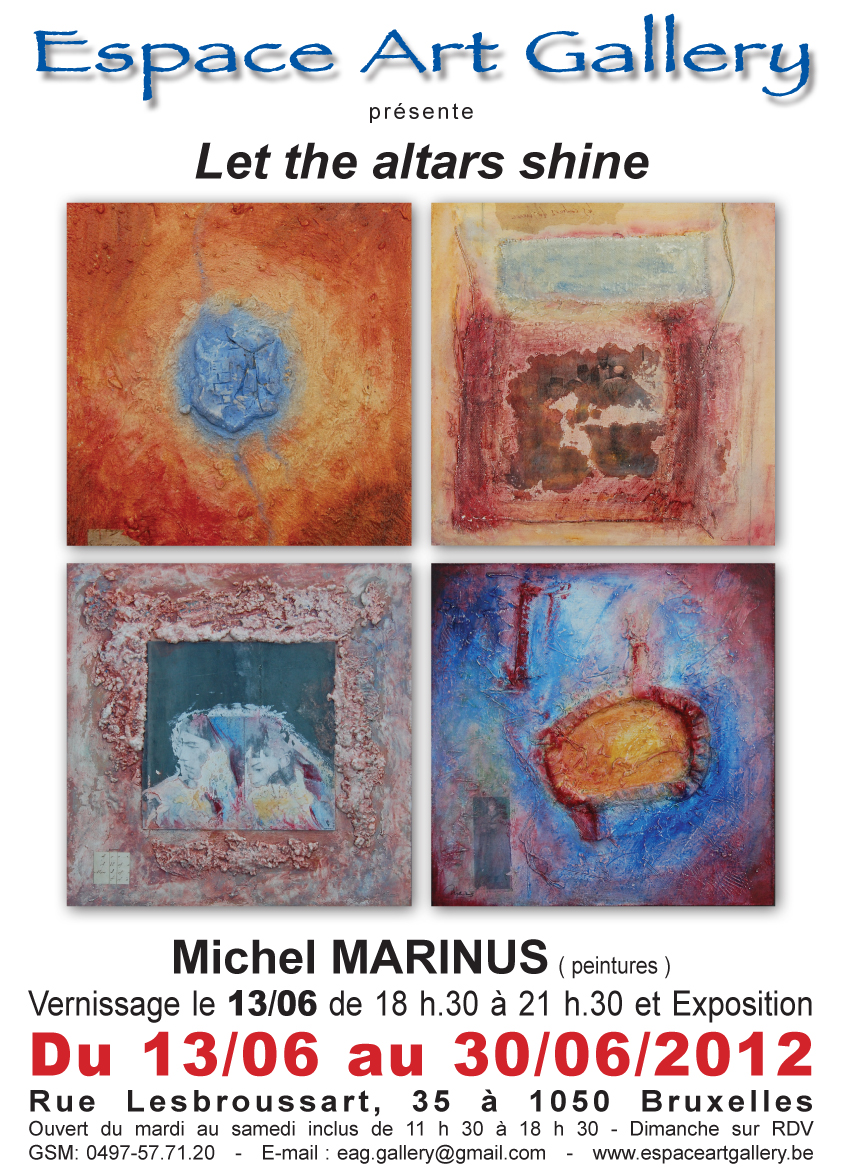 Affiche exposition Michel Marinus — Espace Art Gallery, Bruxelles