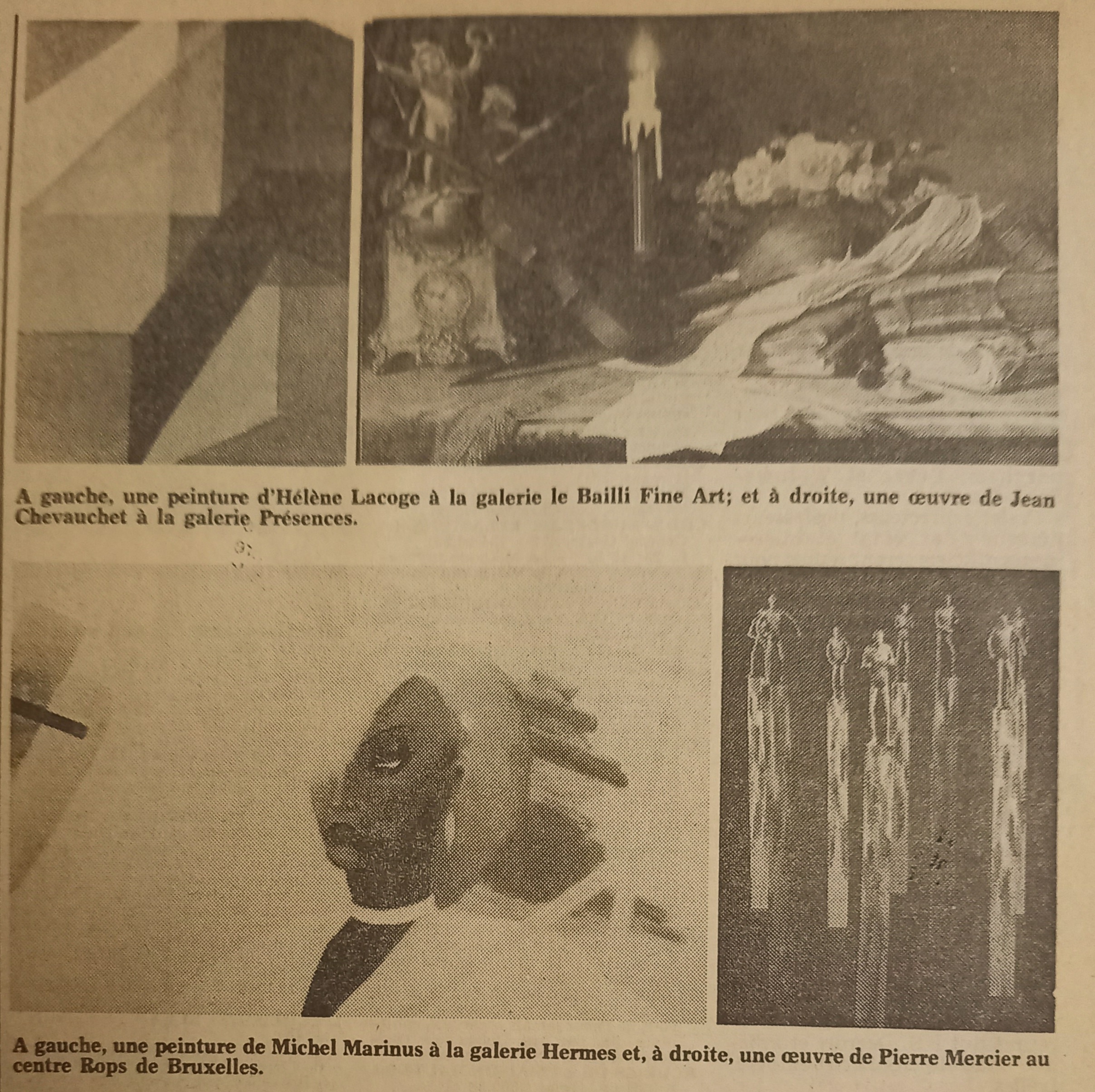 Vernissage Galerie Hermès 24 Avril 1986