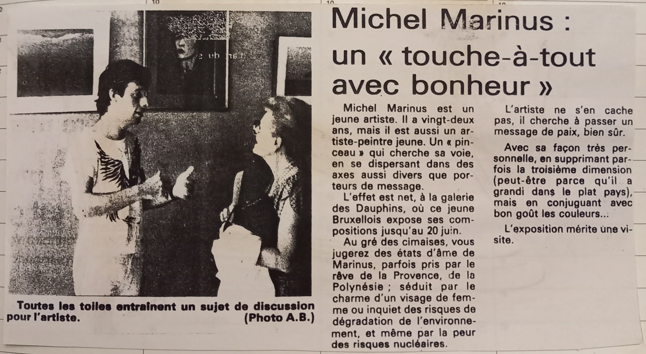 Article Var Matin 1983