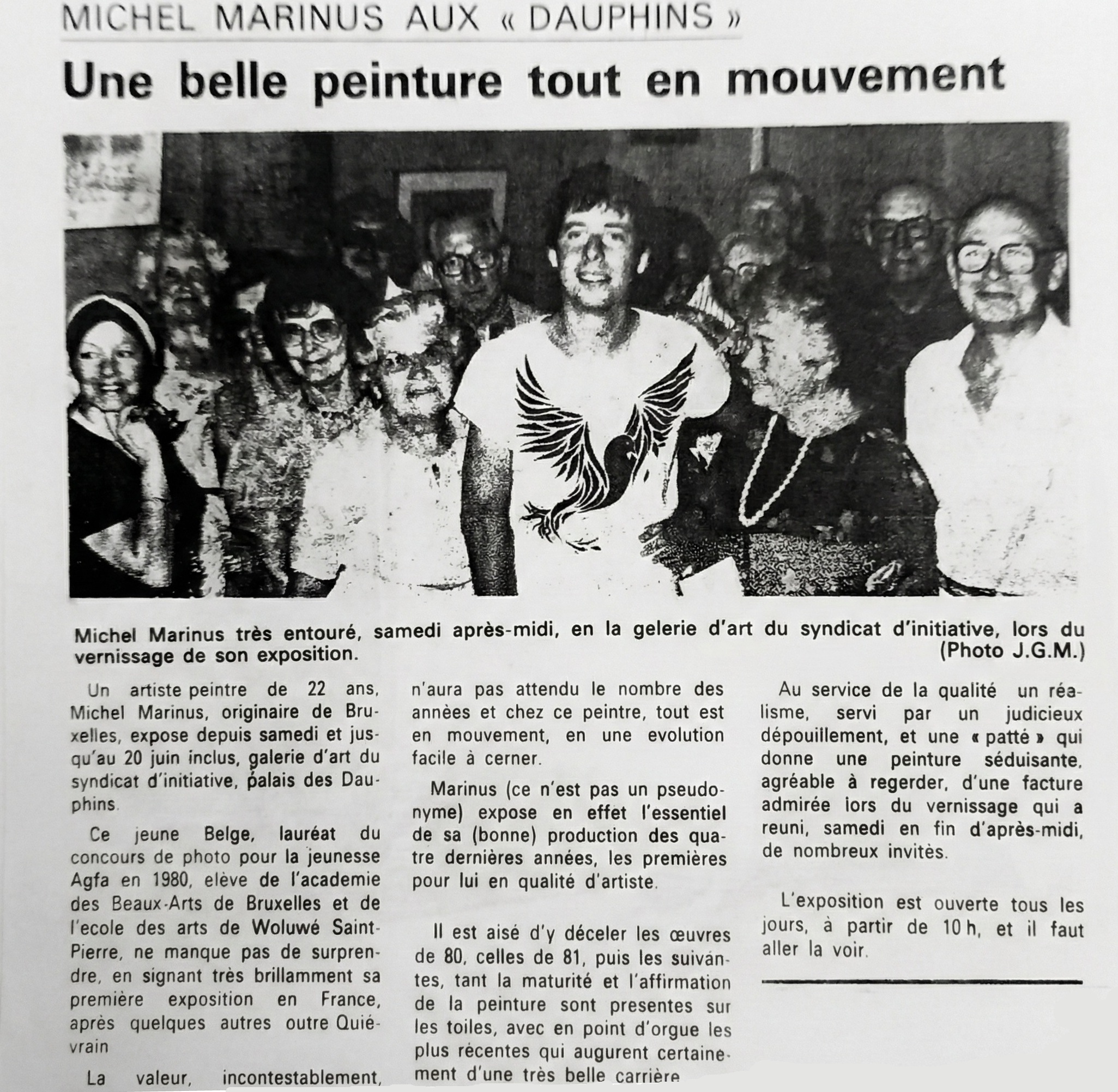 Article Nice Matin 1983
