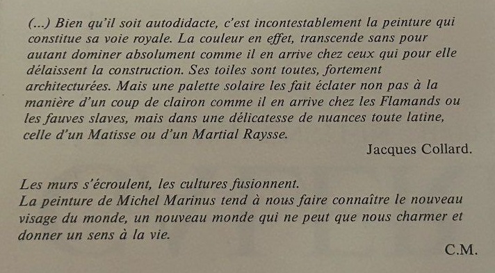 Texte critique signé Jacques Collard