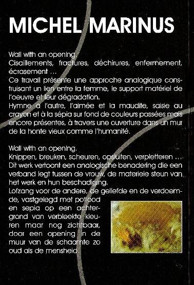 Michel Marinus lors de l'exposition