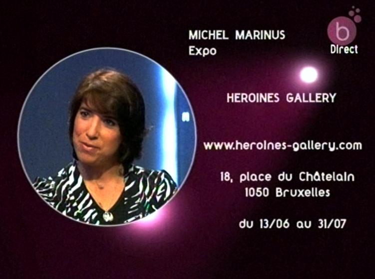 Mélissa Israël sur le plateau de Télé Bruxelles